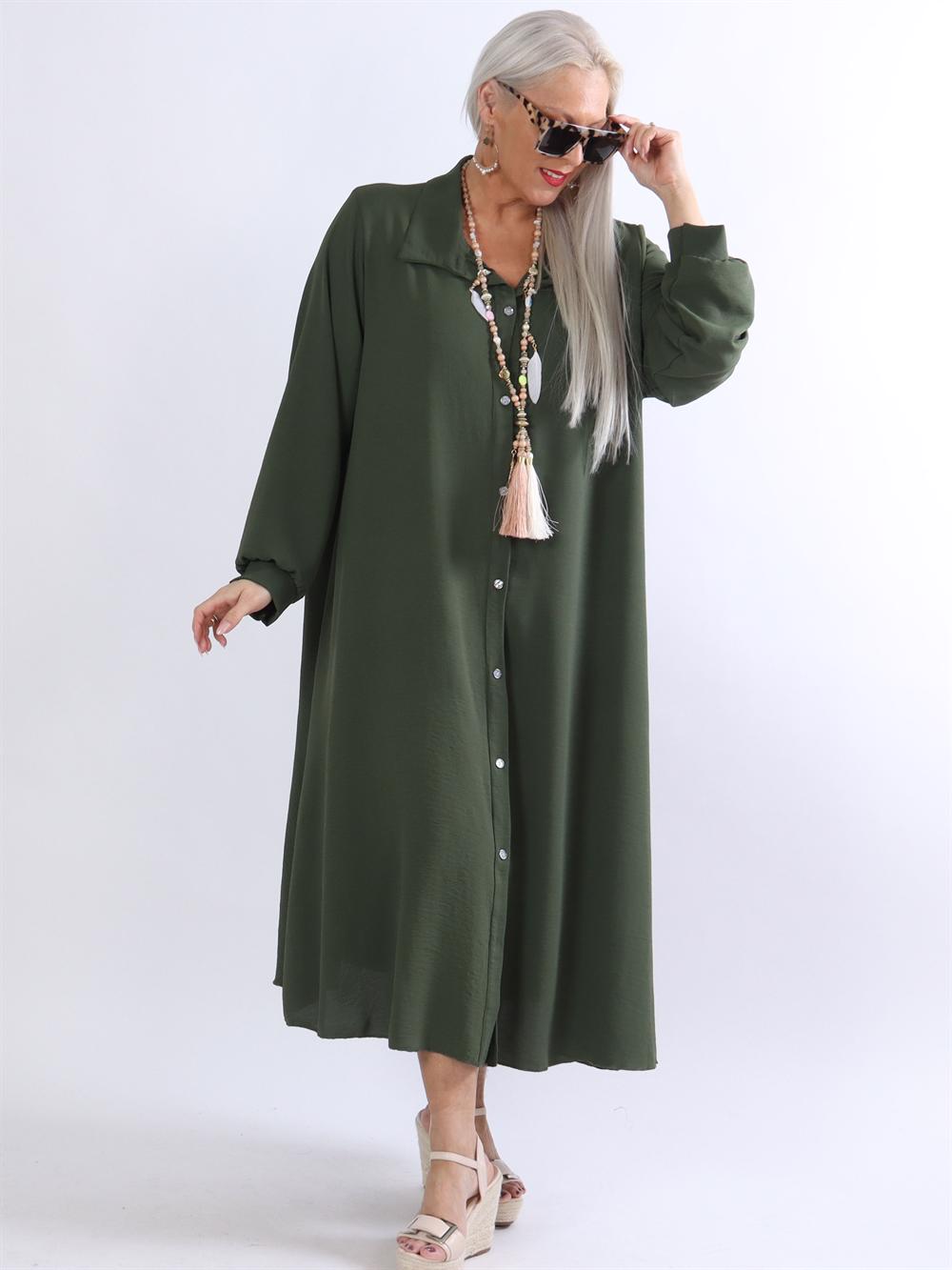 Aviaya - Lang skjortekjole